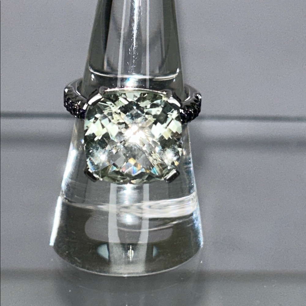NWOT Sterling Silver Genuine Gemstone Designer Ring By Chuck Clemency Modern